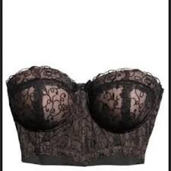 GUESS 30th Anniversary Limited Edition Lace Claudia Corset Bustier Crop Top - Picture 2 of 5